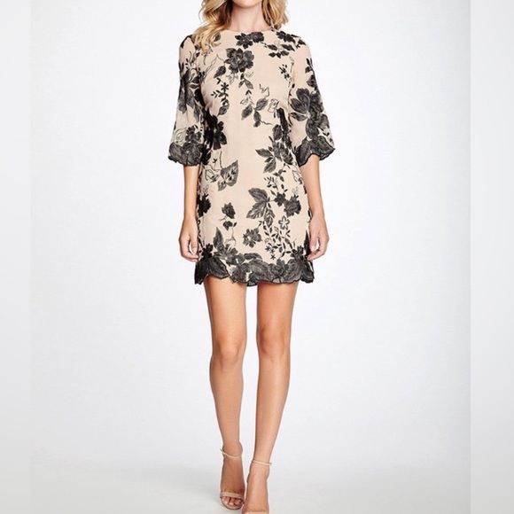 Like new Dress the Population Paige Embroidered Shift Dress - Picture 2 of 16